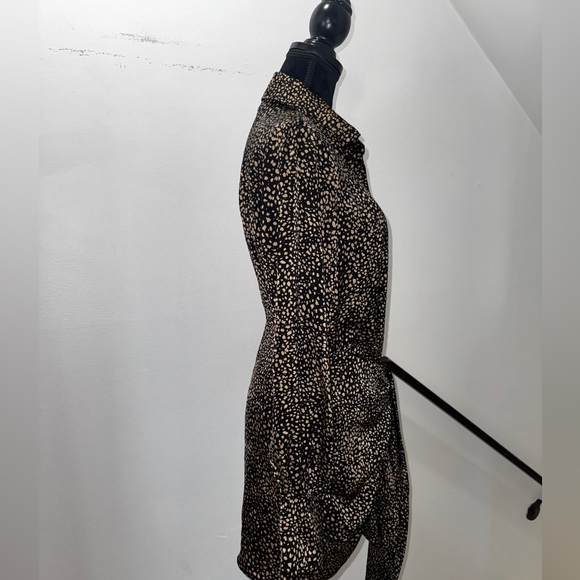 Vici Soft Looks Printed Satin Wrap Mini Dress - Picture 5 of 10